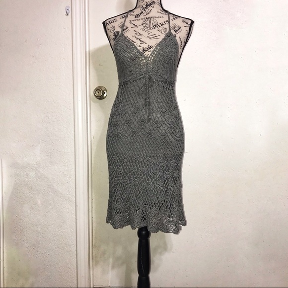 Sacred Threads Dresses & Skirts - Sacred Threads beautiful backless crocheted dress.